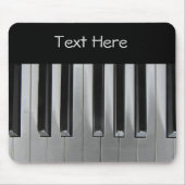 Ebony en Ivory aangepaste tekst Muismat (Voorkant)