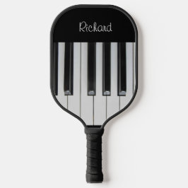 Ebony en Ivory aangepaste tekst Pickleball Paddle
