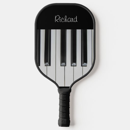 Ebony en Ivory aangepaste tekst Pickleball Paddle (Achterkant)
