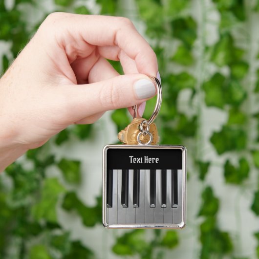 Ebony en Ivory aangepaste tekst Sleutelhanger (Hand)