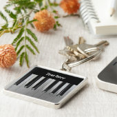 Ebony en Ivory aangepaste tekst Sleutelhanger (Zijkant)
