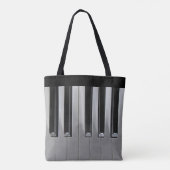 Ebony en Ivory Tote Bag (Achterkant)