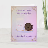 Ebony en Ivory We gaan samen Wenskaart Kaart (Voorkant)