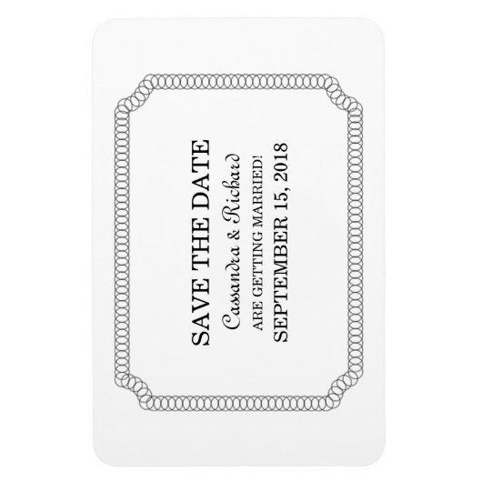 Ebony Encirled Ticket sparen de Magnet van de Datu Magneet (Verticaal)