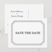 Ebony Encirled Ticket sparen het Briefkaart van de (Voorkant / Achterkant)