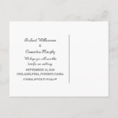 Ebony Encirled Ticket sparen het Briefkaart van de (Achterkant)