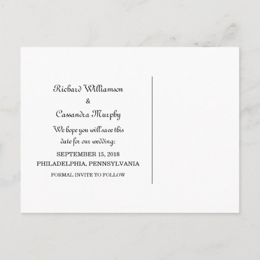 Ebony Encirled Ticket sparen het Briefkaart van de (Achterkant)