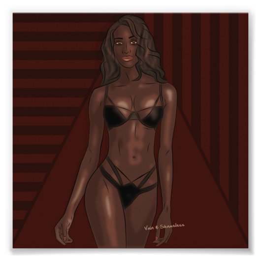 Ebony Eyes Foto Afdruk (Voorkant)