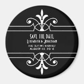 Ebony Fancy sierlijk sparen de Magnet van de Datum (Voorkant)