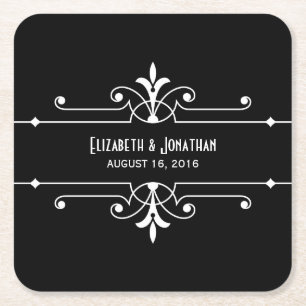 Ebony Fancy sierpapier Onderzetters