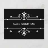 Ebony Fancy versiental Table Number Briefkaart (Voorkant)