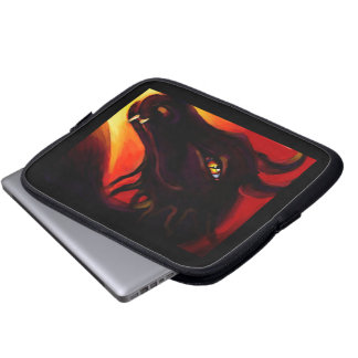 Ebony Fire Dragon-laptophoes Laptop Sleeve