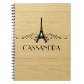 Ebony French Flourish Notitieboek (Voorkant)