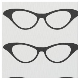 Ebony Girly Geek Glasses Fabric Stof