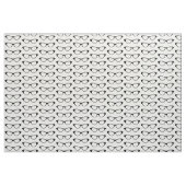 Ebony Girly Geek Glasses Fabric Stof (Yard (91,4 cm))