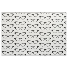 Ebony Girly Geek Glasses Fabric Stof