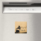 Ebony Gramophone Magnet (Insitu (Vaatwasser))