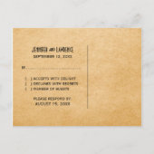 Ebony Gramophone RSVP Briefkaart (Achterkant)