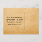 Ebony  Gramophone Save the Date Briefkaart (Achterkant)