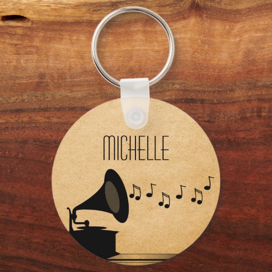 Ebony  Gramophone Sleutelhanger (Voorkant)