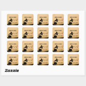 Ebony  Gramophone Wedding Stickers (Vel)