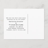 Ebony Heart Wiskunde Graph Save the Date Briefkaar Aankondigingskaart (Achterkant)