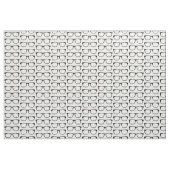 Ebony Hipster Geek Glasses Fabric Stof (Yard (91,4 cm))