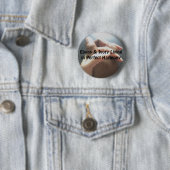 Ebony & ivoor die in perfecte harmonie leeft ronde button 5,7 cm (In situ)