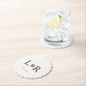 Ebony & Ivory Simple Chic Couple Kartonnen Onderzetters (Insitu)