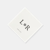 Ebony & Ivory | Stylish Modern  Servet (Hoek)