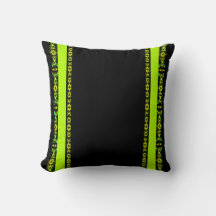 Ebony Lime Modern Afrikaans Zwart & Groen Geometri