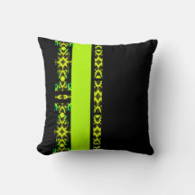Ebony Lime Modern Afrikaans Zwart & Groen Geometri