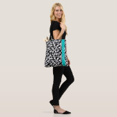 Ebony Monogrammed Elements Print Tote Bag (Op model)