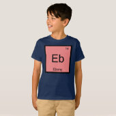 Ebony Name Chemistry Element Periodic Table T-shirt (Voorkant volledig)