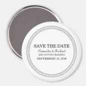 Ebony omcirkeld om de datum magneet op te slaan (Voorkant / Achterkant)