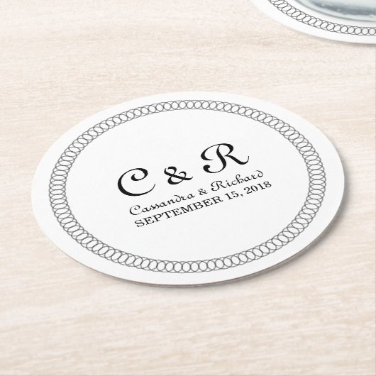 Ebony omcirkelde Onderzetters (Gebogen)