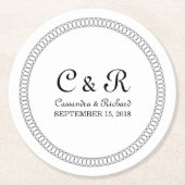 Ebony omcirkelde Onderzetters (Voorkant)