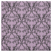 Ebony Paars Parisian Damask Pattern Fabric Stof (Swatch)