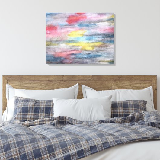 Ebony Rainbow" Canvas Kunst (Insitu (Slaapkamer))