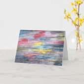 Ebony Rainbow-Wenskaart Kaart (Gele Bloem)