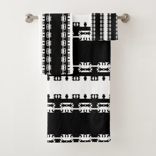 Ebony Ritme Afrikaans Patroon Bad Handdoek (Insitu)