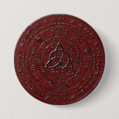 Ebony Ruby Celtic Zodiac Button (Voorkant)