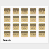 Ebony Rustic Chevron Save the Date Stickers (Vel)