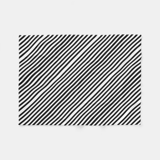 Ebony Snow Fleece Deken (Voorkant (Horizontaal))