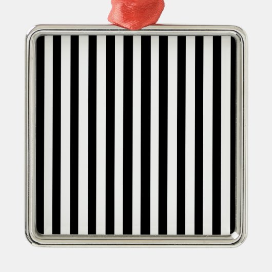 Ebony Snow Metalen Ornament (Voorkant)