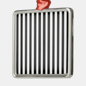 Ebony Snow Metalen Ornament (Links)