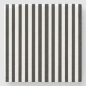 Ebony Snow Stenen Onderzetter (Voorkant)