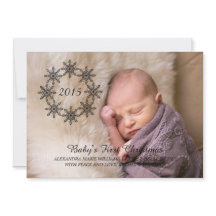 Ebony Snowflake Wreath Holiday Foto Flat Kaart