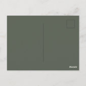 Ebony Solid Color Briefkaart (Achterkant)