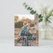 Ebony Starry Making Spirits Bright Holiday Foto Feestdagenkaart (Staand voorkant)